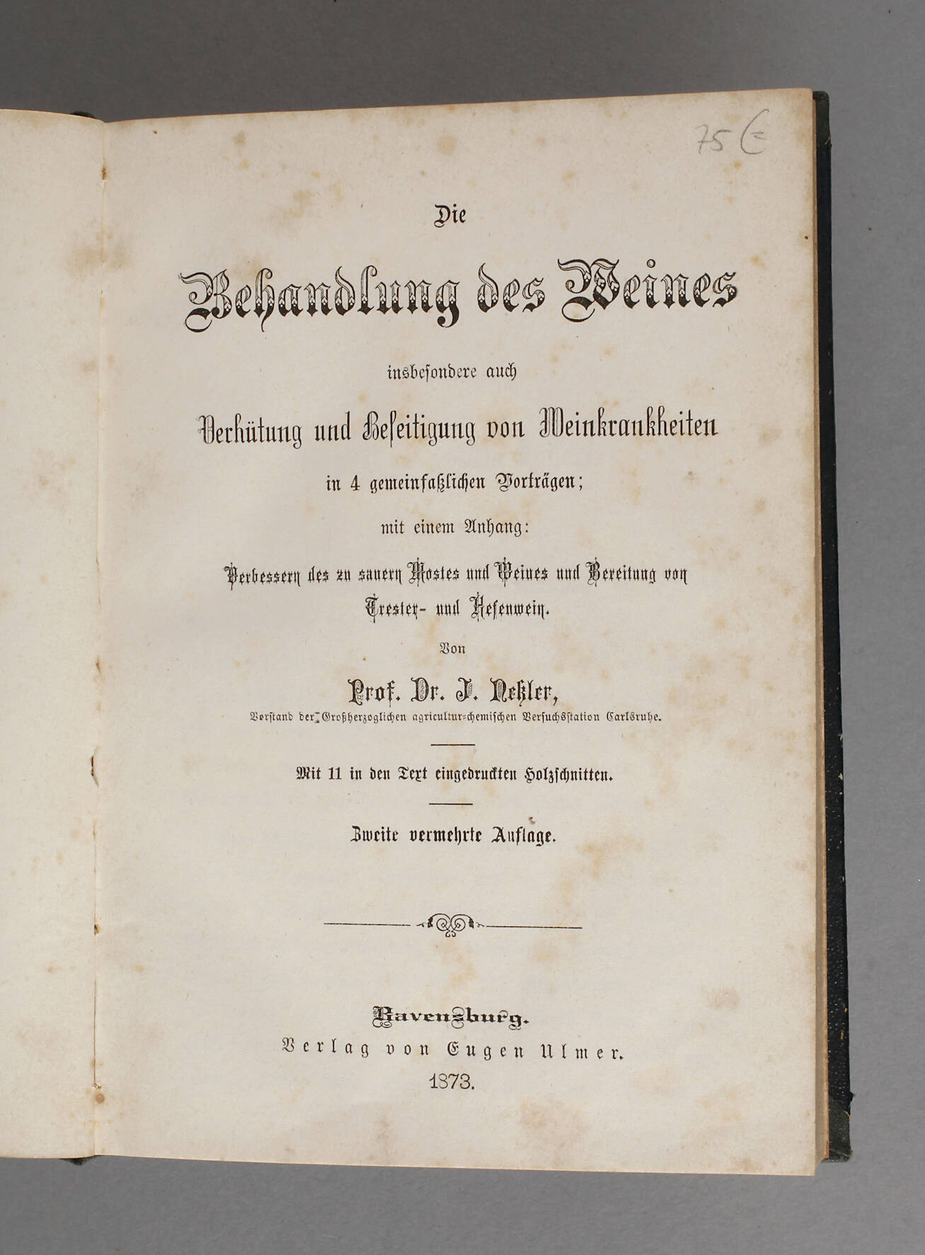 Die Behandlung des Weines