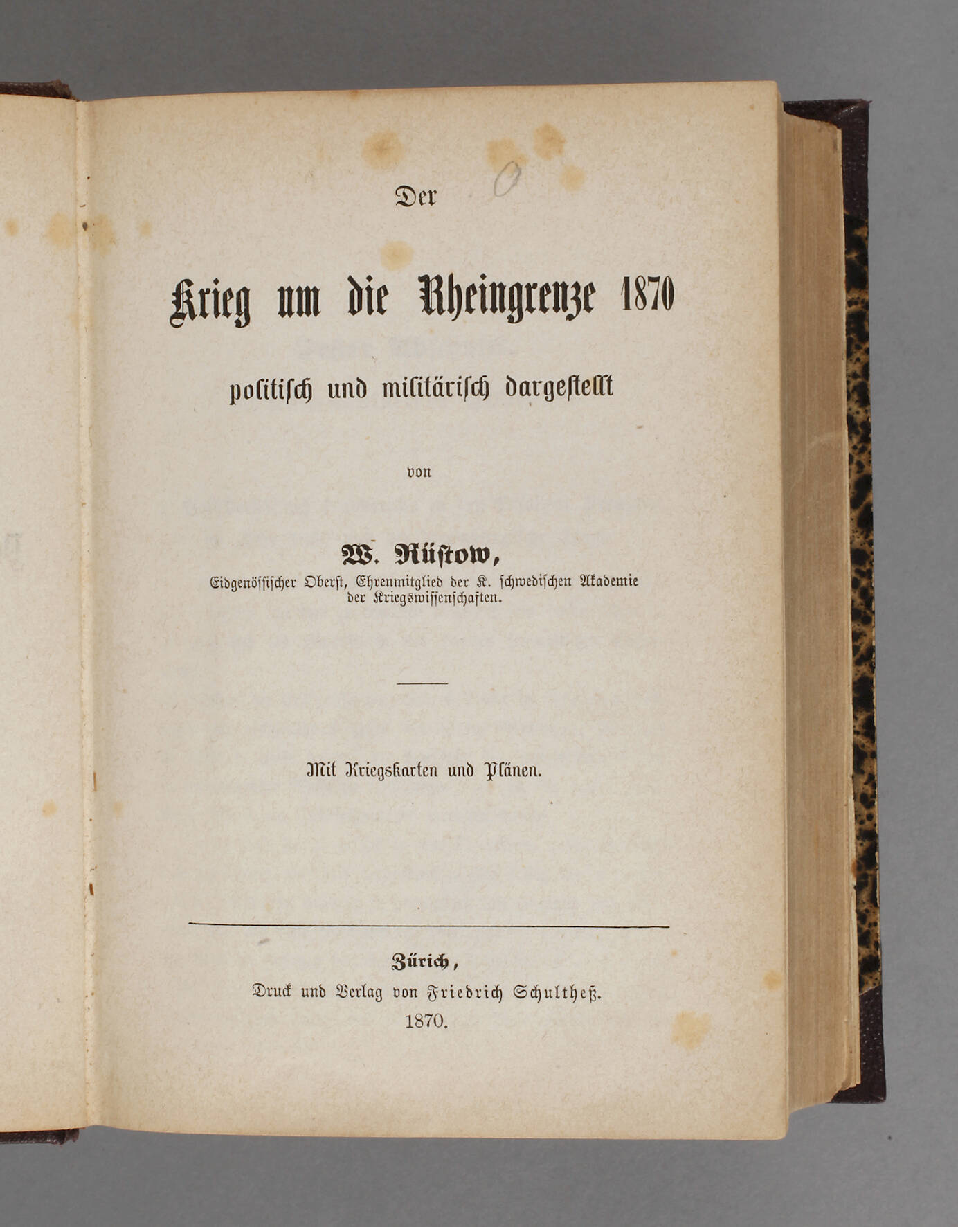 Der Krieg um die Rheingrenze 1870