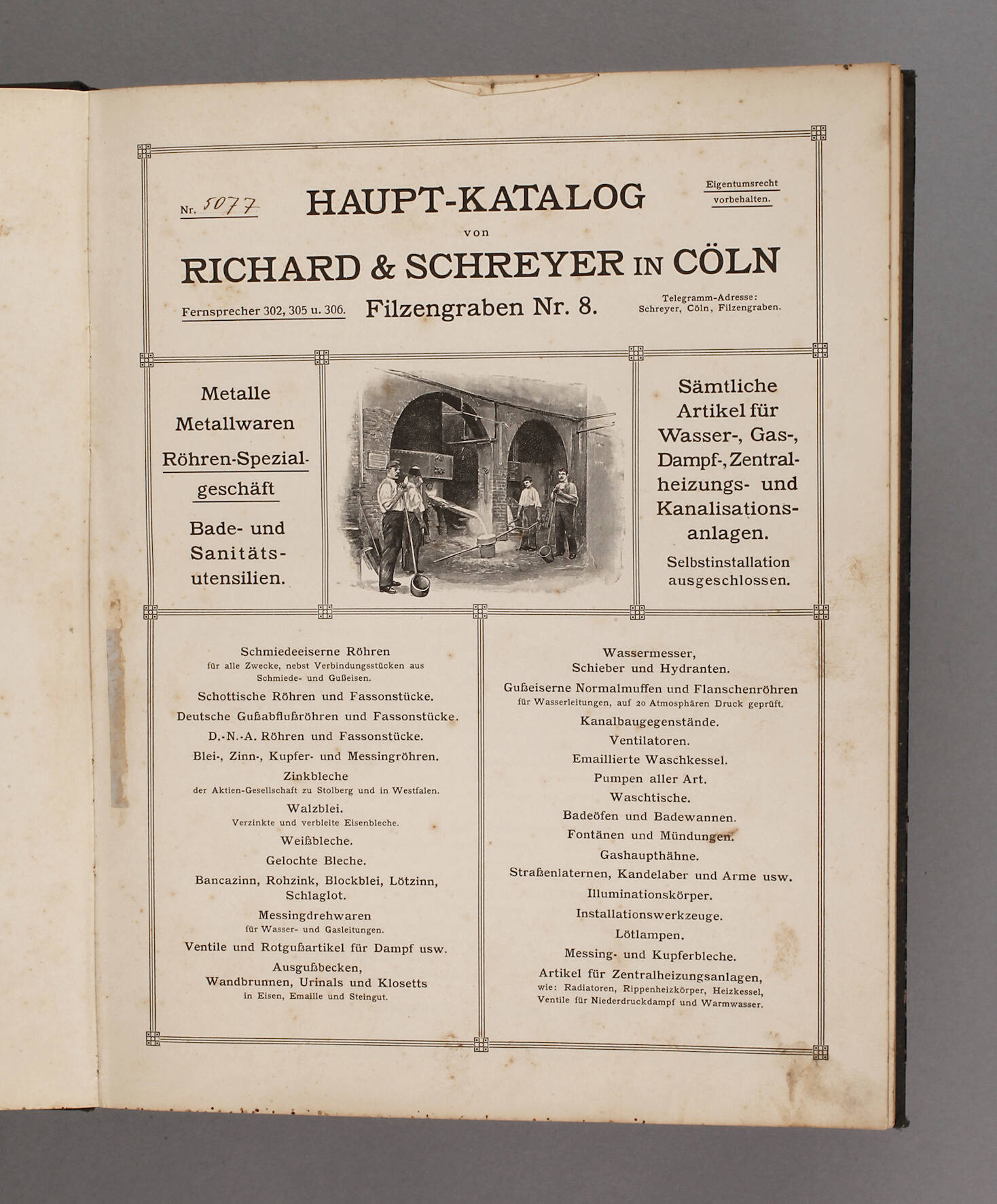 Hauptkatalog von Richard & Schreyer in Cöln