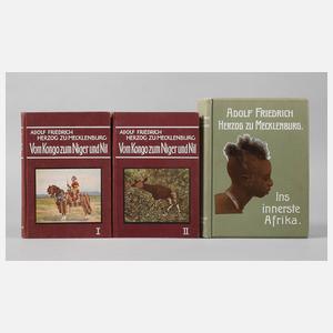 Konvolut Bücher Adolf Friedrich zu Mecklenburg