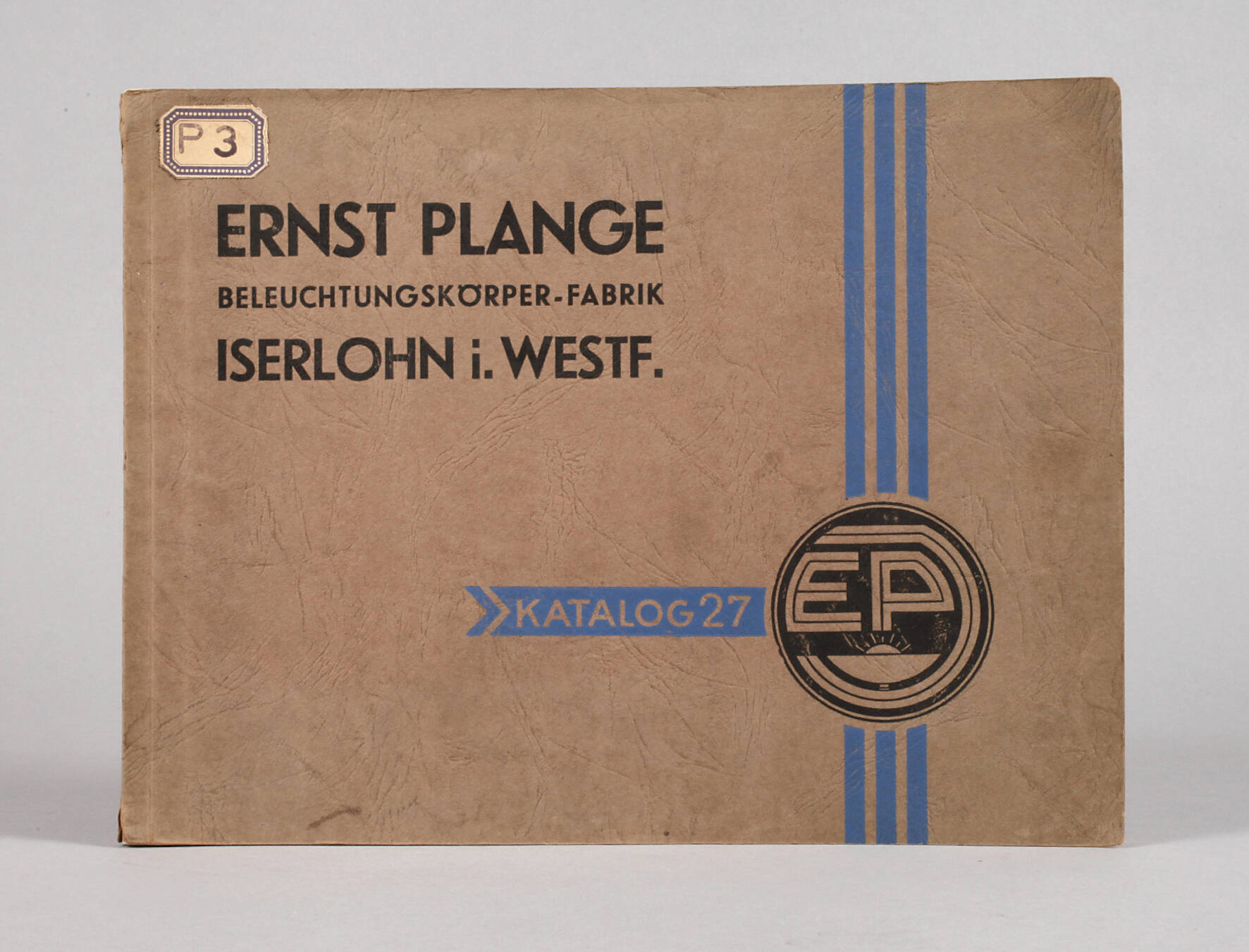 Ernst Plange Beleuchtungskörper-Fabrik Katalog 27