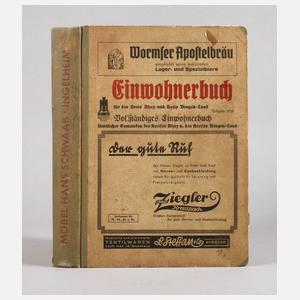 Einwohnerbuch für den Kreis Alzey und Kreis Bingen-Land