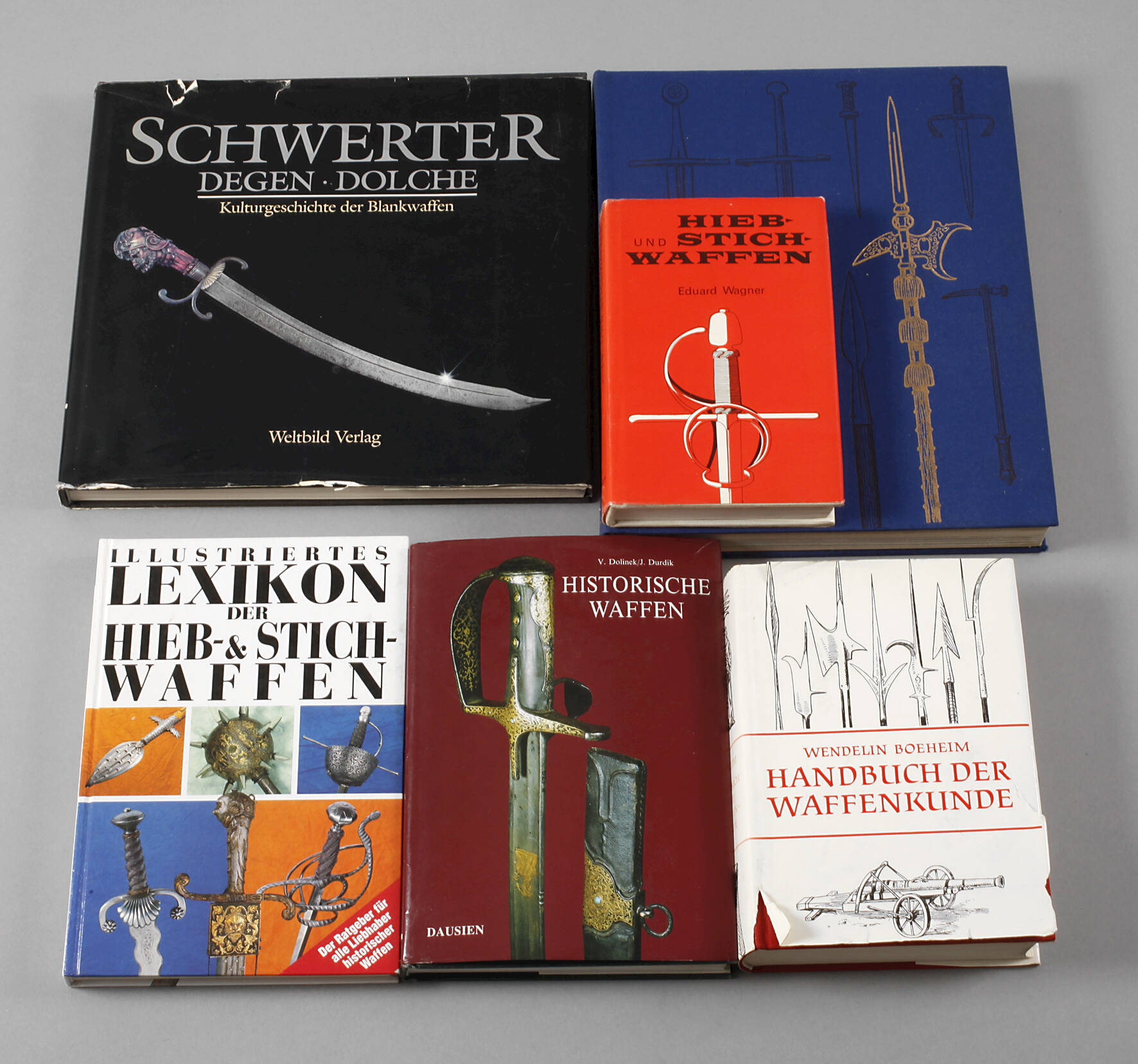 Konvolut Literatur Hieb- und Stichwaffen