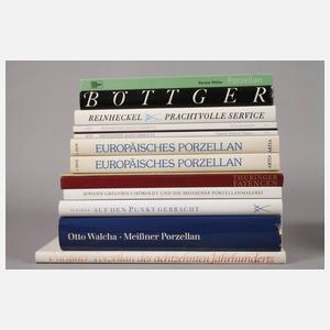 Großes Konvolut Literatur Porzellan