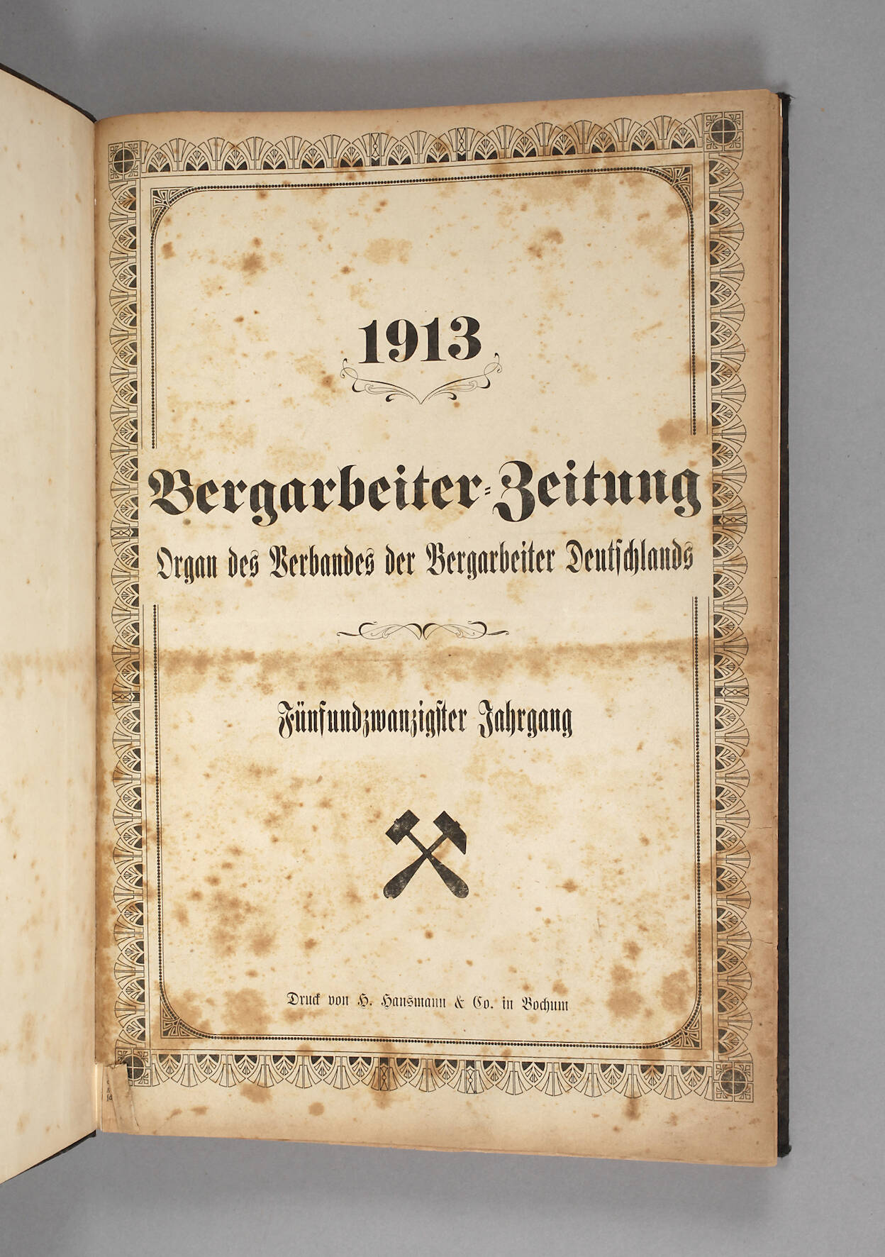 Bergarbeiter-Zeitung 1913