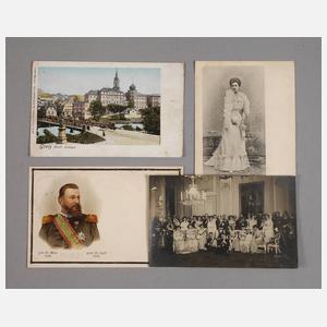 Vier Postkarten Reuß