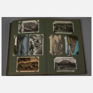 Zwei Postkartenalben