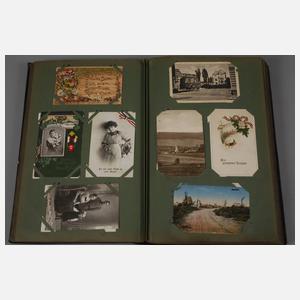 Zwei Postkartenalben
