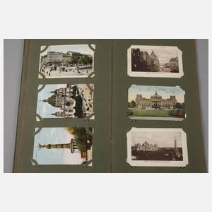 Zwei Ansichtskartenalben Jugendstil