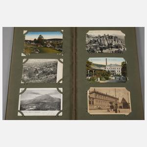 Zwei Ansichtskartenalben Jugendstil