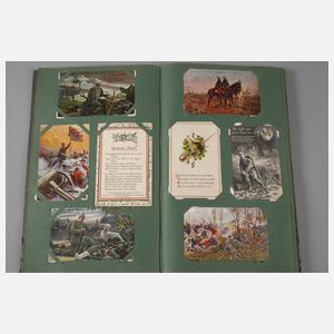 Postkartenalbum Militär
