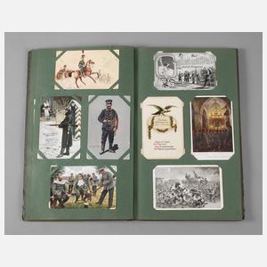 Postkartenalbum Militär