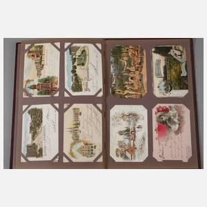 Paar Ansichtskartenalben