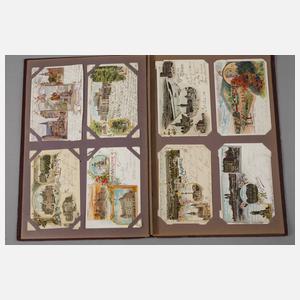 Paar Ansichtskartenalben