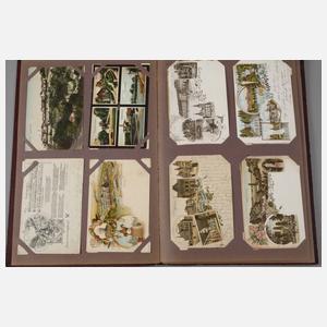 Paar Ansichtskartenalben