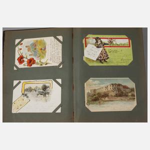 Paar Ansichtskartenalben