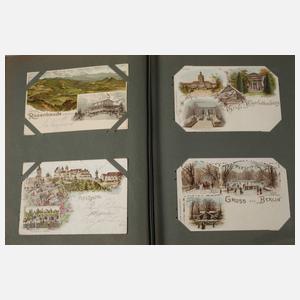 Paar Ansichtskartenalben