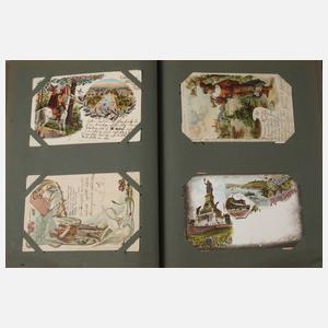 Paar Ansichtskartenalben