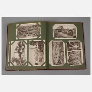 Konvolut Postkartenalben Afrika/Ceylon/Burma