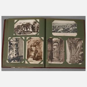 Konvolut Postkartenalben Afrika/Ceylon/Burma