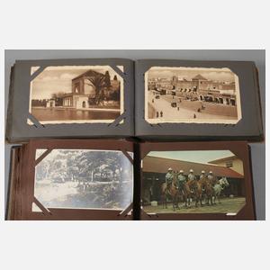 Konvolut Postkartenalben Afrika/Ceylon/Burma