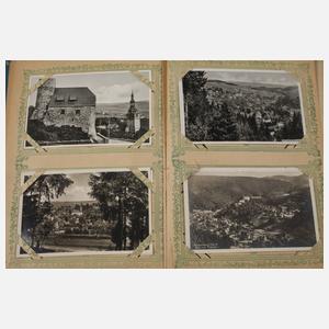 Zwei Ansichtskartenalben Thüringen