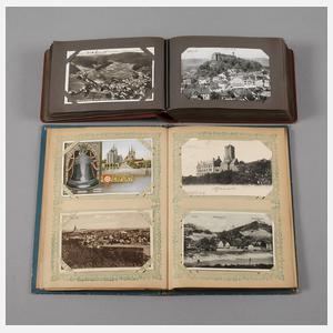 Zwei Ansichtskartenalben Thüringen