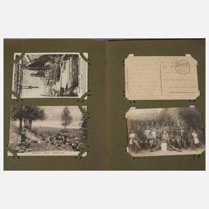 Militaria-Postkartenalbum