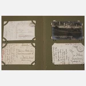 Militaria-Postkartenalbum