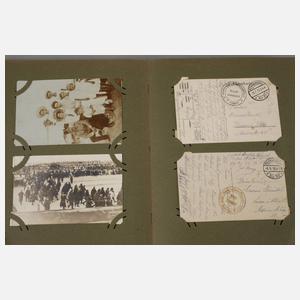 Militaria-Postkartenalbum