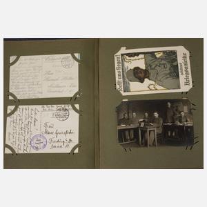 Militaria-Postkartenalbum