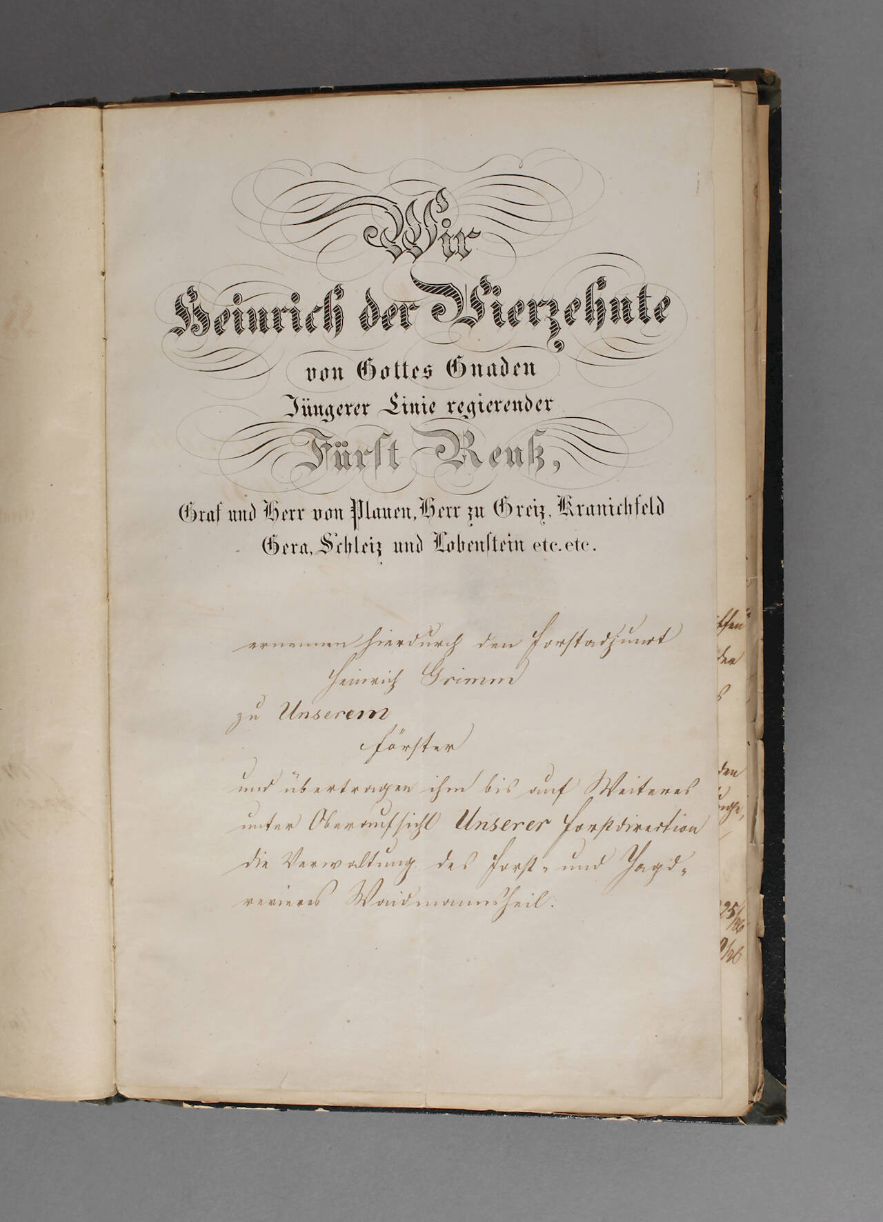 Fürstlich-Reußischer Försternachlass