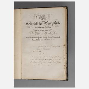 Fürstlich-Reußischer Försternachlass