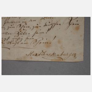 Autograph Max Schneckenburger