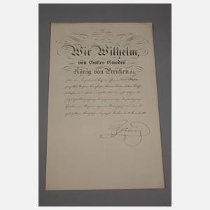 Urkunden Königlicher Kronenorden und Roter Adlerorden