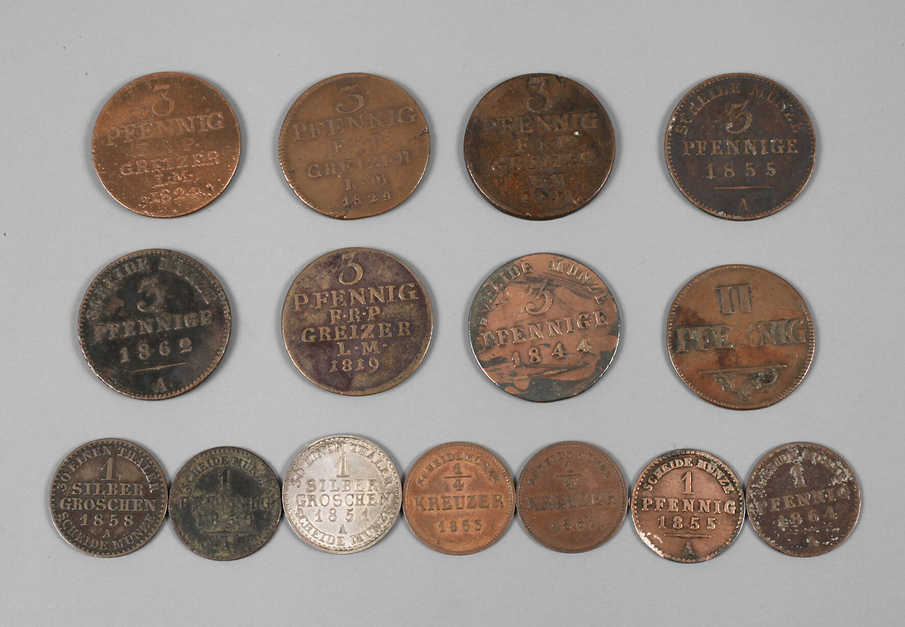 Konvolut Kleinmünzen Reuß