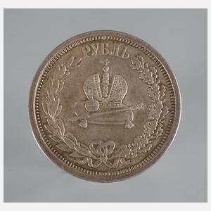 Rubel Alexander III. 1883