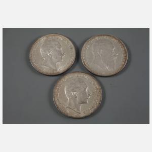 Konvolut 5 Mark Kaiserreich