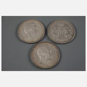 Konvolut 5 Mark Kaiserreich