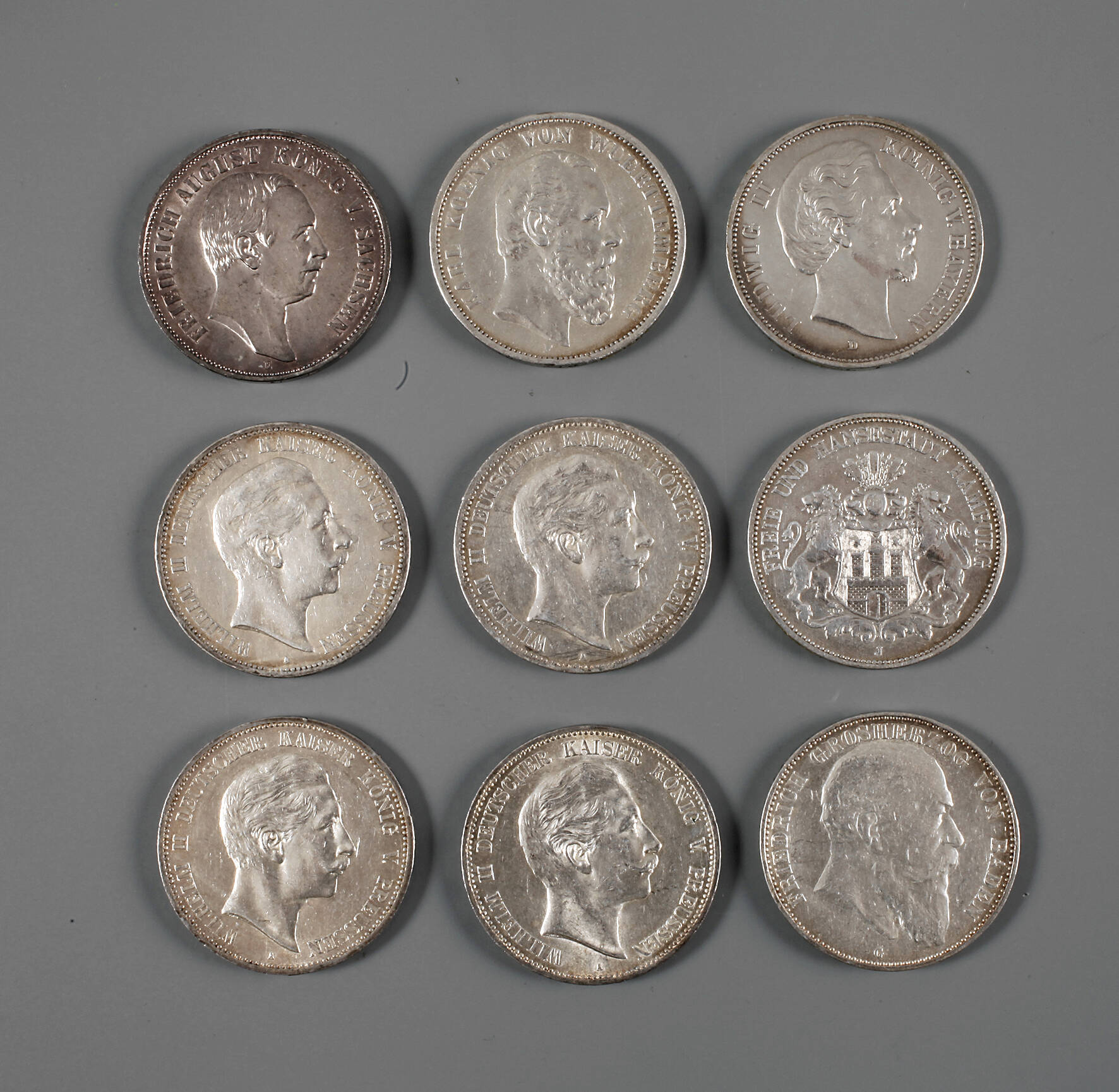Konvolut 5 Mark Kaiserreich