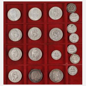 Konvolut Münzen Kaiserreich