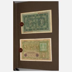 Sammlung Geldscheine Inflationszeit