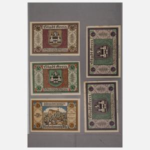 Notgeld der Stadt Greiz