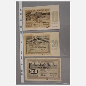 Notgeld der Stadt Greiz