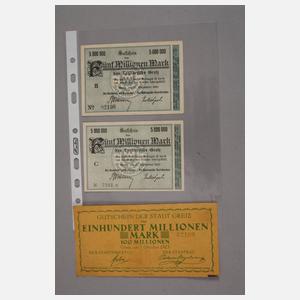 Notgeld der Stadt Greiz