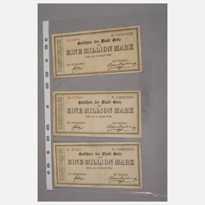 Notgeld der Stadt Greiz