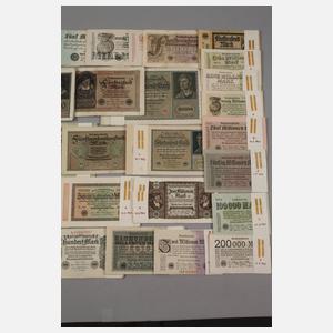 Großes Konvolut Reichsbanknoten