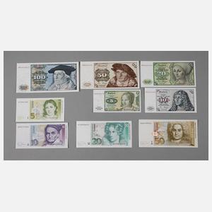Konvolut Banknoten Deutsche Mark