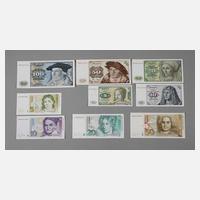 Konvolut Banknoten Deutsche Mark111