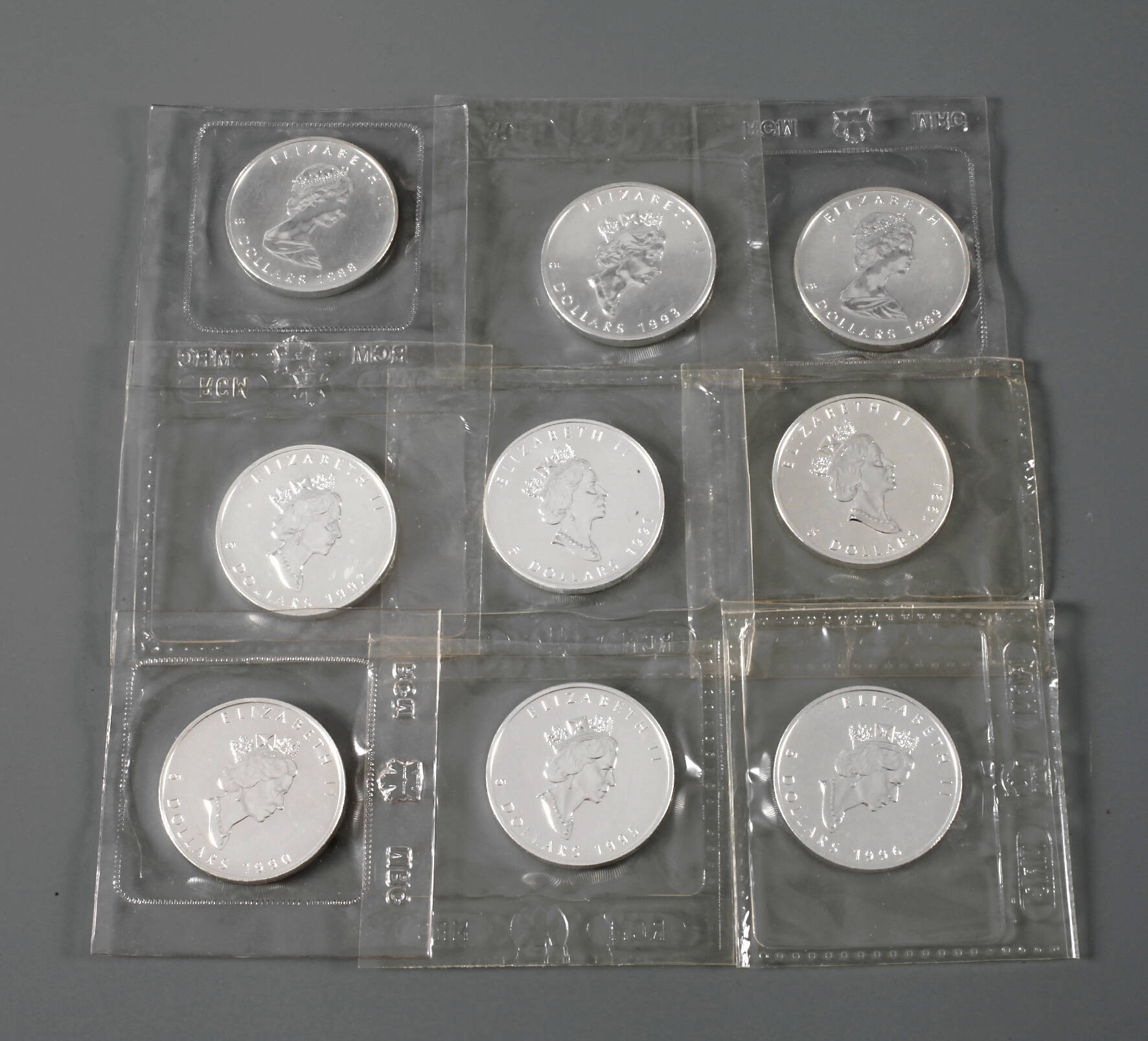 Konvolut 5 Dollar Canada Maple Leaf